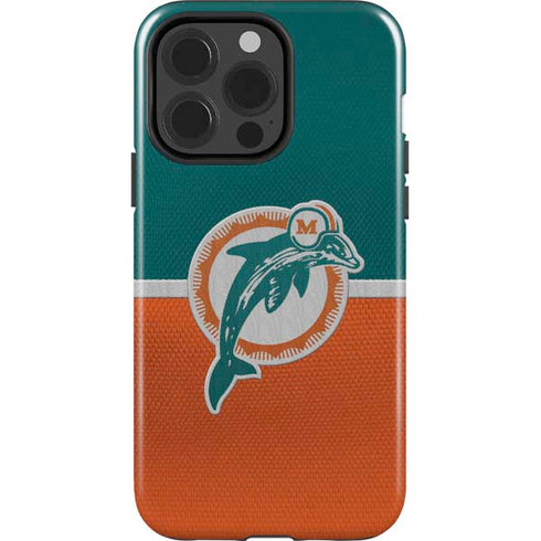 NFL Miami Dolphins Vintage iPhone 15 Pro Impact Case